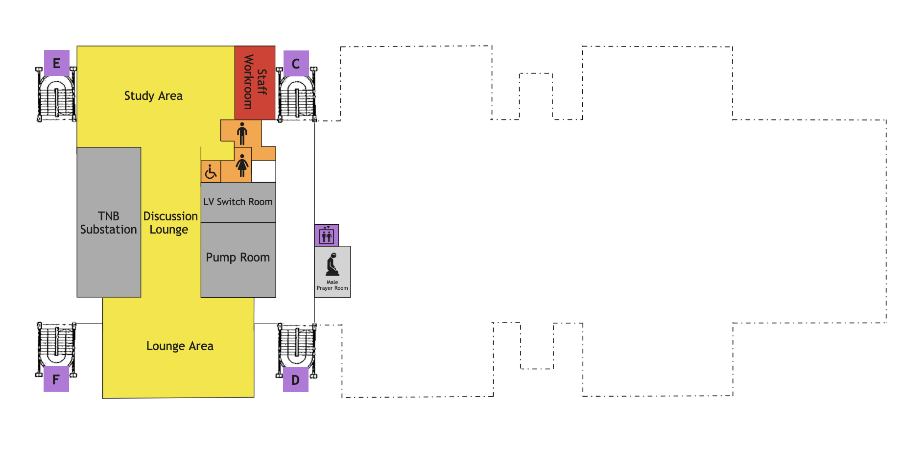 Basement Floor (Secondary Block)